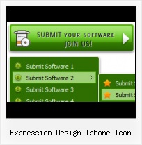 Expression Design Black Glossy Button Roll Over Menu Frontpage