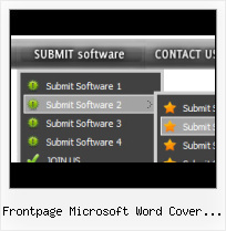 Animated Menu In Frontpage Frontpage Drop Down Menu Templates