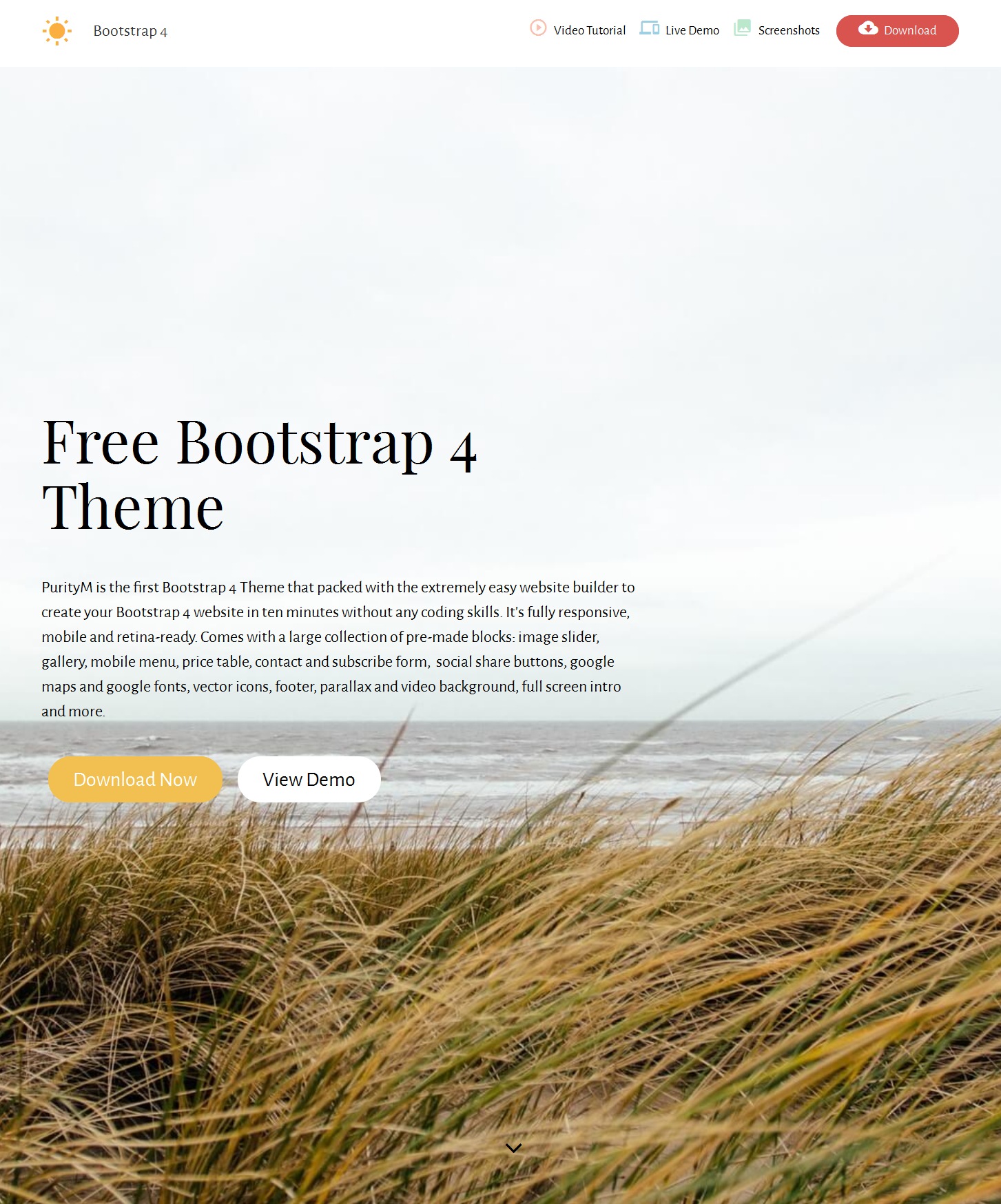 CSS3 Bootstrap OnePage Theme