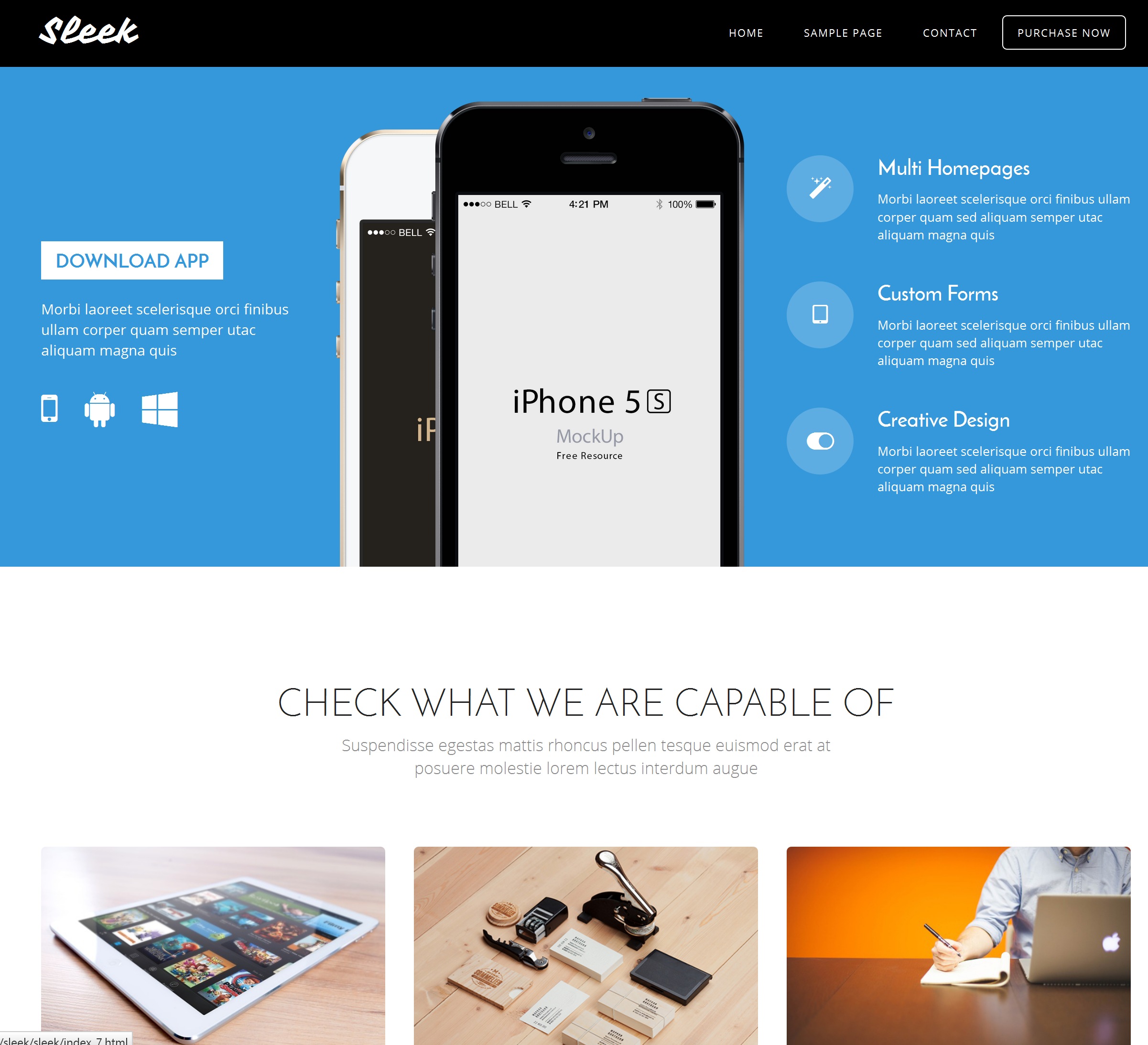 CSS3 Bootstrap Blog Theme