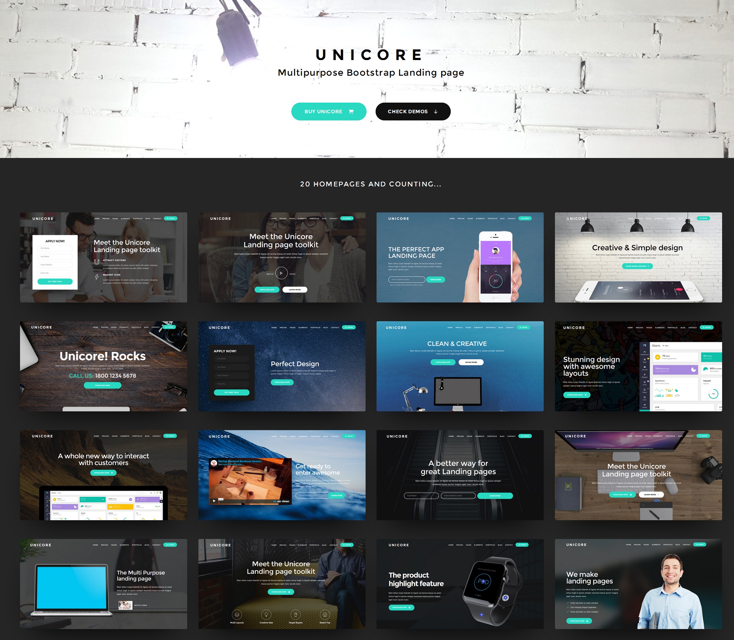 HTML5 Bootstrap One Page Theme