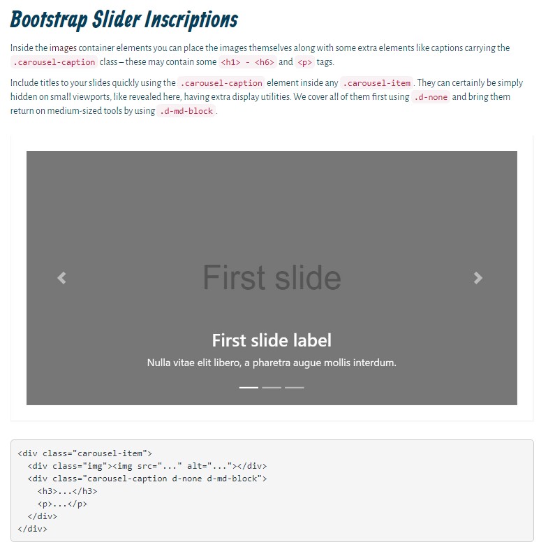  Bootstrap Image Slider Responsive 