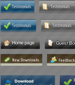 Flowing Ribbon In Expression Design Cool Frontpage Buttons