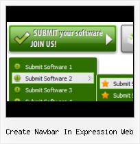 Horizontal Navbar In Expressions Web Expressions Design 3 Icons