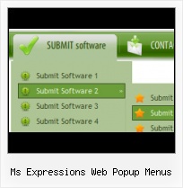Expression Web Horizontal Menu Frontpage Samples