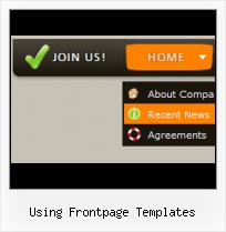 Simple Free Template Frontpage Expression Blend Vista Menu